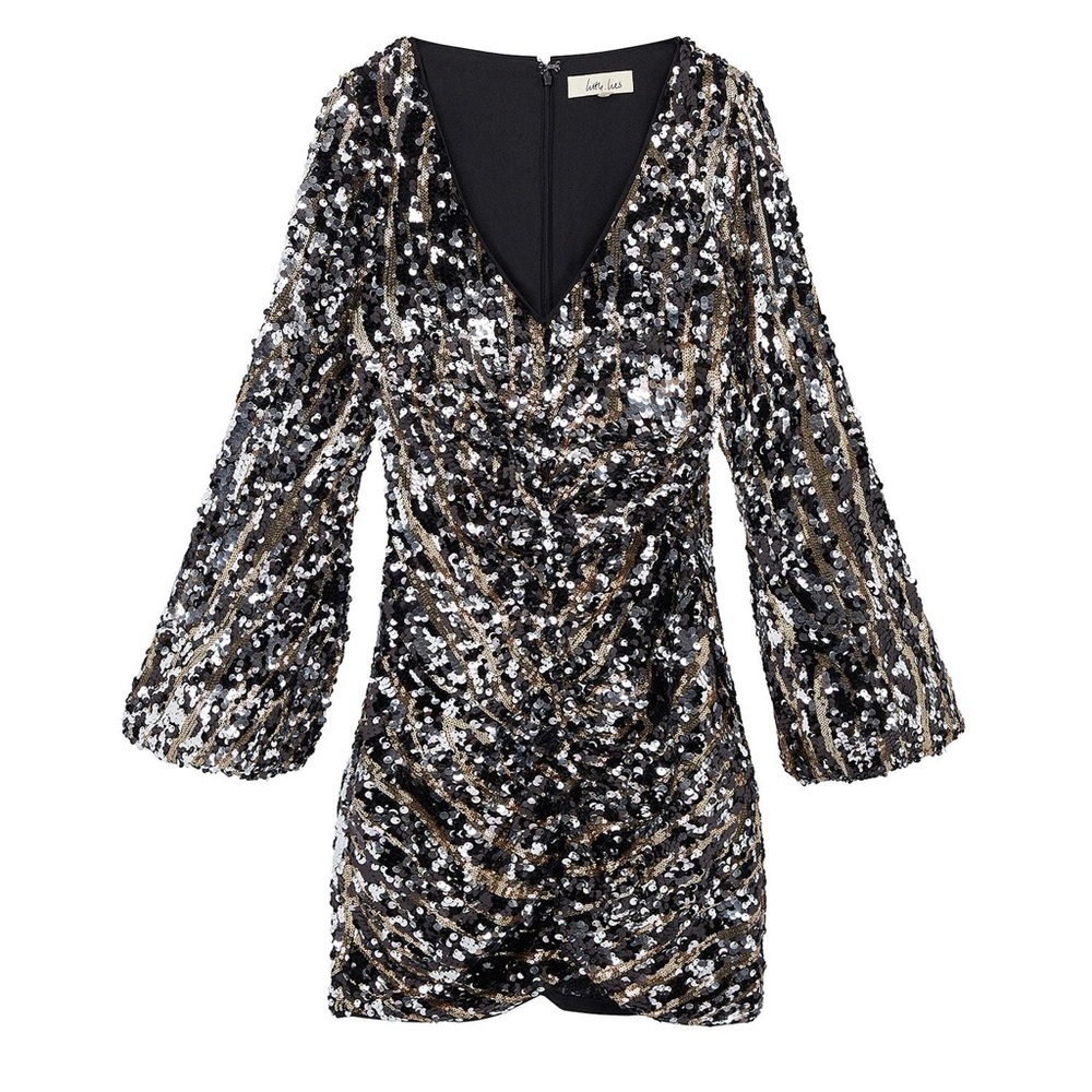 Little Lies Oracle Sequin Long Sleeve Dress